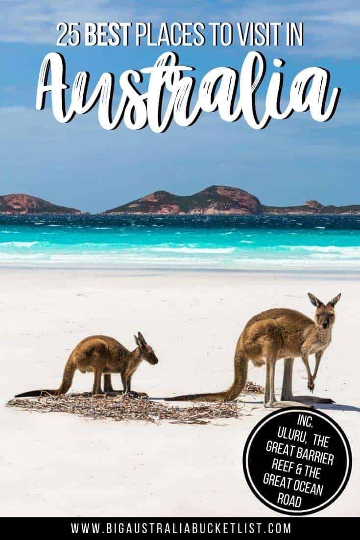 25 Best Places to Visit in Australia Pin Image