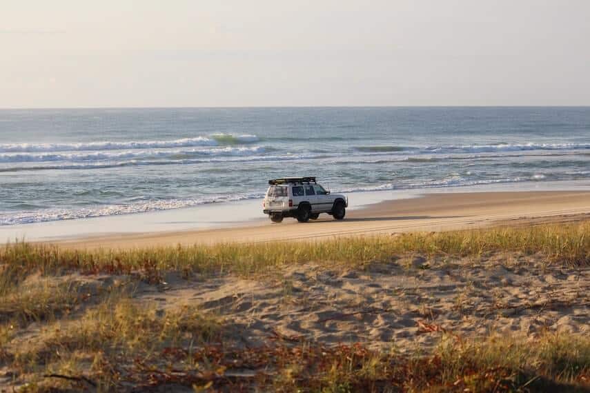 4x4 on the Beach at Fraser Island