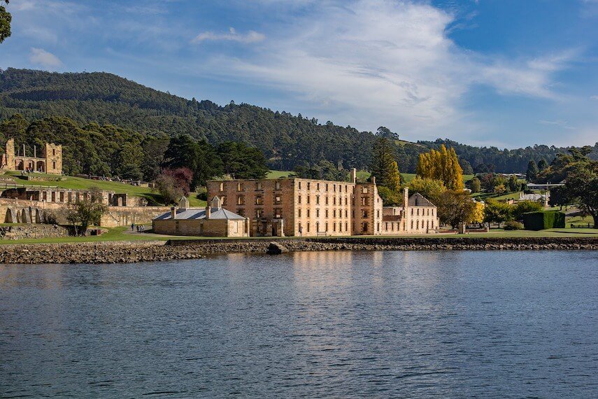 The Penitentiary next to the water at Port Arthur