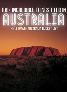 100+ Incredible Things to do in Australia (Australia Bucket List) link tile of Uluru at Sunset