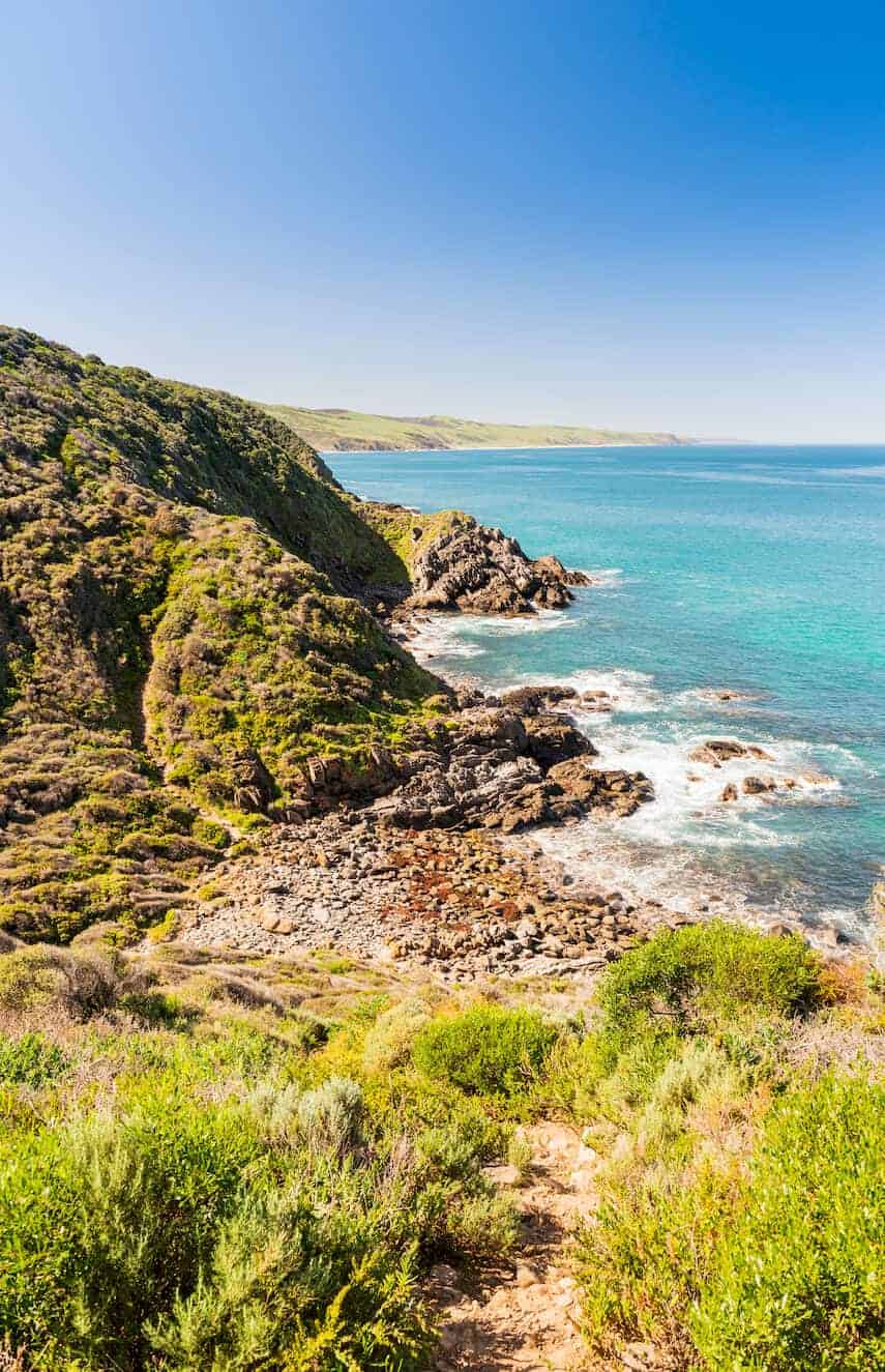 Rocky coastline of the Fleurieu Peninsula