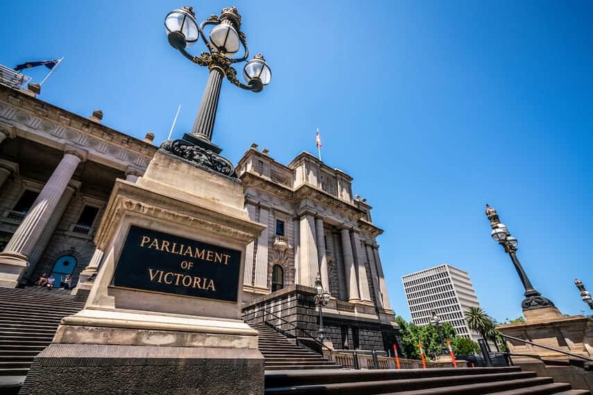 Facade of the Parliament of Victoria