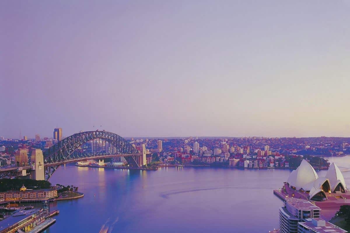 Sydney harbour bridge and Opera House