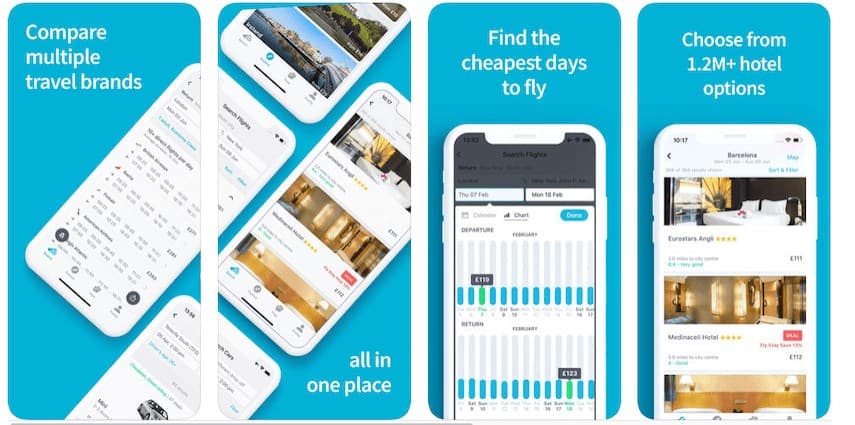 SkyScanner App interface