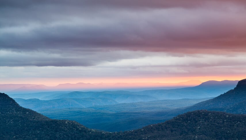 Sunrise at Echo Point Blue Mountains