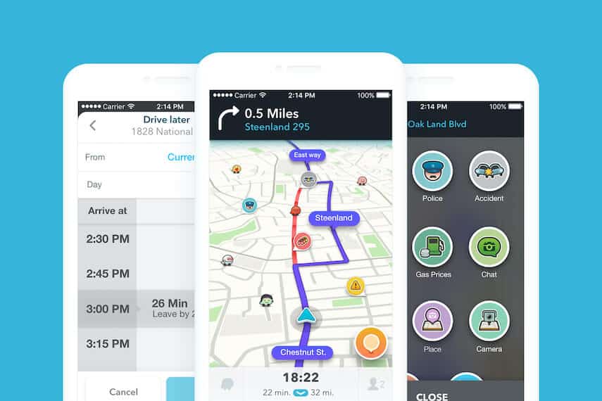 Waze mobile app