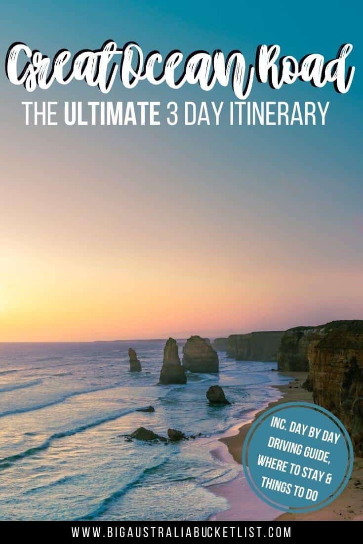 Self Drive 3 Day Great Ocean Road Itinerary Pin Image