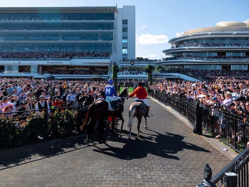 Crowds at the Melbourne Cup